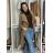 Damen Fleecemantel (S / M ONE SIZE) ITALIAN FASHION IMM211508 rot S / M
