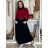 Sukňa s páskem manžestrová dámska RAMONA (S/M/L ONE SIZE) TALIANSKA MóDA IMSM251154/DU S/M/L čierna