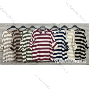 Damen-Strickpullover mit langen Ärmeln (Einheitsgröße S/M) ITALIAN FASHION IMWDT23005