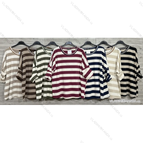 Damen-Strickpullover mit langen Ärmeln (Einheitsgröße S/M) ITALIAN FASHION IMWDT23005