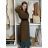 Cardigan dlouhý pletený dlouhý rukáv dámský (S/M/L ONE SIZE) ITALSKÁ MÓDA IMPLI258788