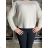 Stretchhose für Damen (S/M/L EINHEITSGRÖSSE) ITALIAN FASHION IMWKK25022 S / M / L beige