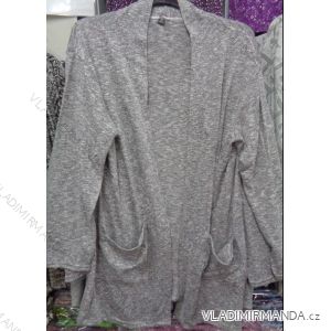 Cardigan  dlouhý rukáv dámský nadrozměrné (xl-3xl) OSLIL POLSKá MóDA PM117041