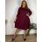 Corduroy dress, warm, long sleeves, women's, oversized (52/54/56 ONE SIZE) ITALIAN FASHION IM425537