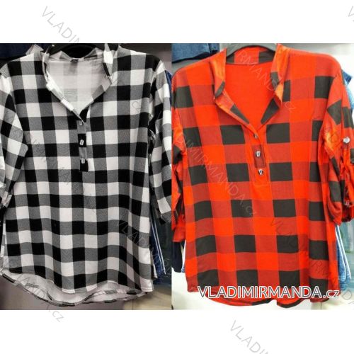 Košele dlhý rukáv dámsky nadrozmerné (uni l-4XL) OSLIL polski moda PM117044