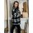 Kabátek na knoflíky dlhý rukáv dámsky ANNA (S/M/L ONE SIZE) TALIANSKA MÓDA IMWCN251111