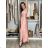 Šaty dlhé elegantné na ramienka dámske AMANDA  (S/M/L ONE SIZE) TALIANSKA MODA IM323022/DUR S/M/L čierna