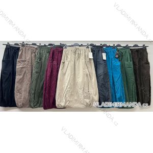 Sukně dlouhá oversize s kapsami dámská (S/M/L ONE SIZE) ITALSKÁ MÓDA IM425630