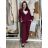 Kalhoty elegantní s páskem dlouhé dámské MERIDIT (S-M-L ONE SIZE) ITALSKÁ MÓDA IMPDY25MDUE23957