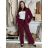 Kalhoty elegantní s páskem dlouhé dámské MERIDIT (S-M-L ONE SIZE) ITALSKÁ MÓDA IMPDY25MDUE23957