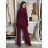 Kalhoty elegantní s páskem dlouhé dámské MERIDIT (S-M-L ONE SIZE) ITALSKÁ MÓDA IMPDY25MDUE23957