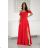 Women's Plus Size (42-46) Long Elegant Party Sleeveless Dress POLISH FASHION PMLBC23265-10