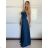 Šaty dlouhé elegantní letní na ramínka dámské (XS/S/M ONE SIZE) ITALSKÁ MÓDA IMM25M40243/DU -   béžová -   S/M