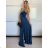 Šaty dlouhé elegantní letní na ramínka dámské (XS/S/M ONE SIZE) ITALSKÁ MÓDA IMM25M40243/DU -   béžová -   S/M