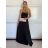 Šaty dlouhé elegantní letní na ramínka dámské (XS/S/M ONE SIZE) ITALSKÁ MÓDA IMM25M40243/DU -   béžová -   S/M
