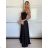 Šaty dlouhé elegantní letní na ramínka dámské (XS/S/M ONE SIZE) ITALSKÁ MÓDA IMM25M40243/DU -   béžová -   S/M