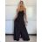Šaty dlouhé elegantní letní na ramínka dámské (XS/S/M ONE SIZE) ITALSKÁ MÓDA IMM25M40243/DU -   béžová -   S/M