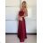 Šaty dlouhé elegantní letní na ramínka dámské (XS/S/M ONE SIZE) ITALSKÁ MÓDA IMM25M40243/DU -   béžová -   S/M