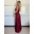 Šaty dlouhé elegantní letní na ramínka dámské (XS/S/M ONE SIZE) ITALSKÁ MÓDA IMM25M40243/DU -   béžová -   S/M