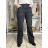 Women's wide-leg jeans, long, oversized (38-48) GOODIES GOD253848 42 black