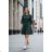 Damen 3/4 Langarm-Hemdkleid (XS/S/M Einheitsgröße) ITALIAN FASHION IMD25030