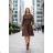 Damen 3/4 Langarm-Hemdkleid (XS/S/M Einheitsgröße) ITALIAN FASHION IMD25030