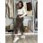 Nohavice dlhé s opaskom manžestrové  dámske SIMONA (XS/S/M ONE SIZE) IMPOZ25LV-25480