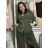 Mikina oversize na zip s kapucí dlouhý rukáv dámská WRITE (M/L/XL ONE SIZE) ITALSKÁ MÓDA IMPOZ25JSD-16583