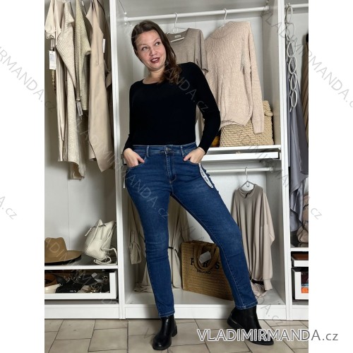 Damen Jeansjacke (S-2XL) MOON GIRL MOG25GY1335 blauer Jeansstoff 36