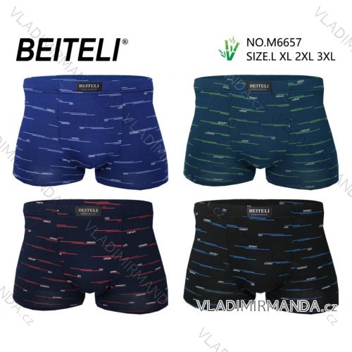 Men's bamboo boxer shorts oversized (L-3XL) PESAIL PES25M6657