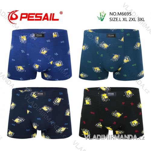 Men's bamboo boxer shorts oversized (L-3XL) PESAIL PES25M6695