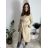 Long, thin coat with belt, long sleeves, women's (S/M/L ONE SIZE) ITALIAN FASHION IMWKK252579