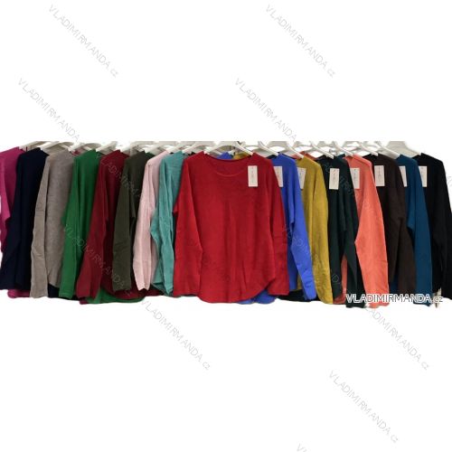 Women's long pleated skirt with belt (S/M/L ONE SIZE) ITALIAN FASHION IMC25333