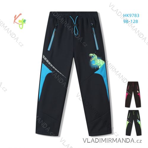 Softshell trousers insulated with fleece for children's boys and girls (98-128) KUGO HK9783