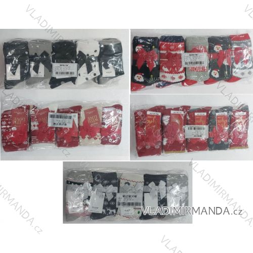 Thin Christmas cotton women's socks (35-38, 38-41) AURA.VIA AURA23SN517