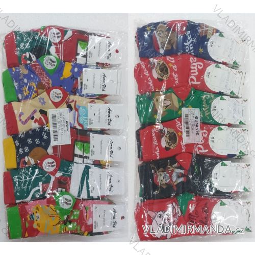 Ponožky slabé vianočné dámske (35-38, 38-41) AURA.VIA AURA25SNC60