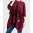 Langärmliger, übergroßer Kapuzen-Sweatshirtmantel mit Reißverschluss für Damen (Einheitsgröße S/M/L) ITALIAN FASHION IMPLI249611