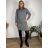 Women's Summer Long Harem Pants (42/44/46 ONE SIZE) ITALIAN FASHION IM424361 M/L/XL grey