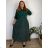 Women's Warm Long Sleeve Dress (L / XL ONE SIZE) ITALIAN FASHION IM421MIA 44/46/48 dark green