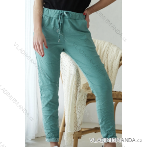 Women's long leather pants (S/M ONE SIZE) ITALIAN FASHION IMPLI2312199