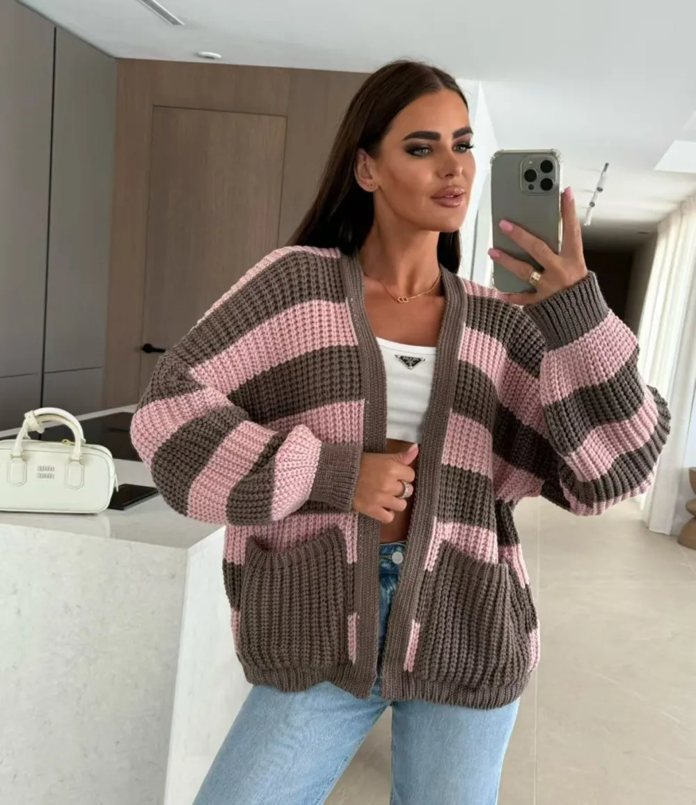 Women's Long Sleeve Oversized Zip Up Hooded Sweatshirt Coat (S/M/L ONE SIZE) ITALIAN FASHION IMPLI249611