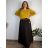 Women's Oversized Knitted Long Sleeve Sweater (S/M ONE SIZE) ITALIAN FASHION IMSN2416125 46/48/50 black