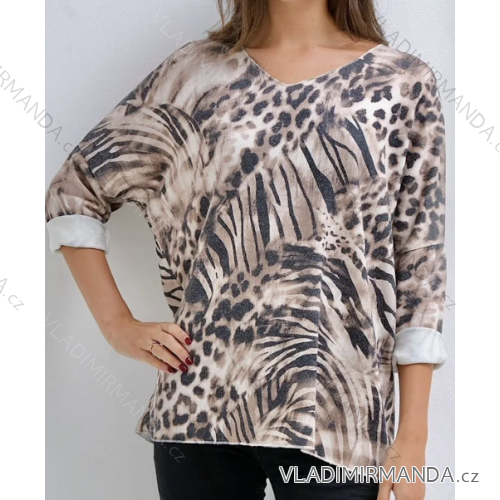 Elegantes Langarmkleid für Damen (S/M ONE SIZE) ITALIAN FASHION IMPLI2220433lurex