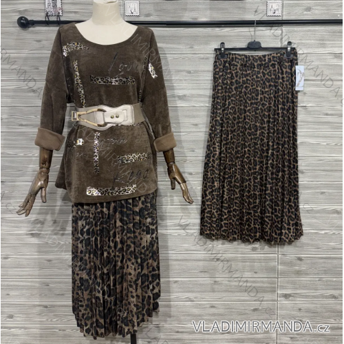 Women's Medium Length Skirt (S/M ONE SIZE) ITALIAN FASHION IMM23HG3154