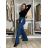 Rifle jeans dlouhé široké nohavice wide leg fit dámské (XS-2XL) RE-DRESS RED25RE3199/DUR modrá džínová S