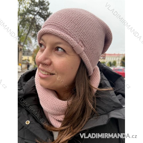 Wintermütze mit Pompon Damen (ONE SIZE) POLAND PRODUCT PV820056 EINHEITSGRÖSSE hellrosa