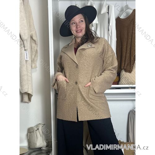 Women's stretch pants (S/M/L ONE SIZE) ITALIAN FASHION IMWKK25022  beige