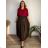 Women's Warm Long Sleeve Dress (L / XL ONE SIZE) ITALIAN FASHION IM421MIA  black