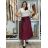 Women's long pleated skirt with belt (S/M/L ONE SIZE) ITALIAN FASHION IMC25333