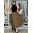 Women's long pleated skirt with belt (S/M/L ONE SIZE) ITALIAN FASHION IMC25333